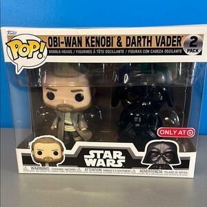 Obi-Wan Kenobi & Darth Vader 2-pack Funko Pop NEW